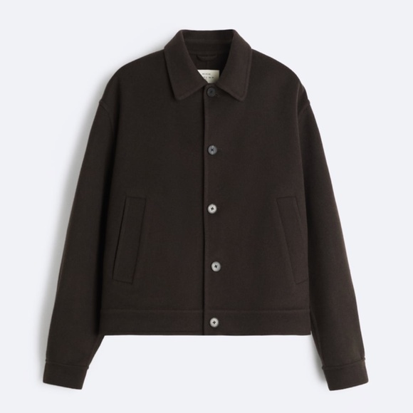 Zara Origins Collection 100% Wool Brown Jacket - Picture 1 of 3